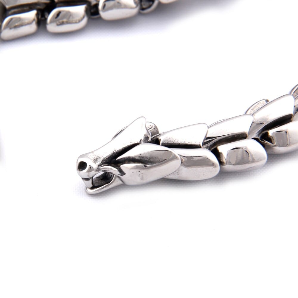 Bracelet Viking en Argent Sterling 925 - Le Splendide Ouroboros-HERITAGE VIKING