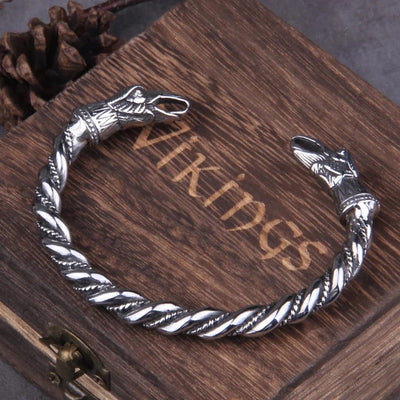 Bracelet viking Hugin et Munin-HERITAGE VIKING