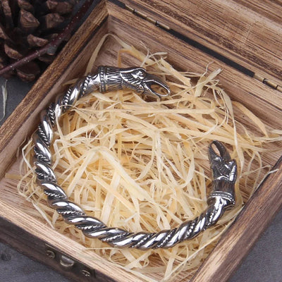 Bracelet viking Hugin et Munin-HERITAGE VIKING