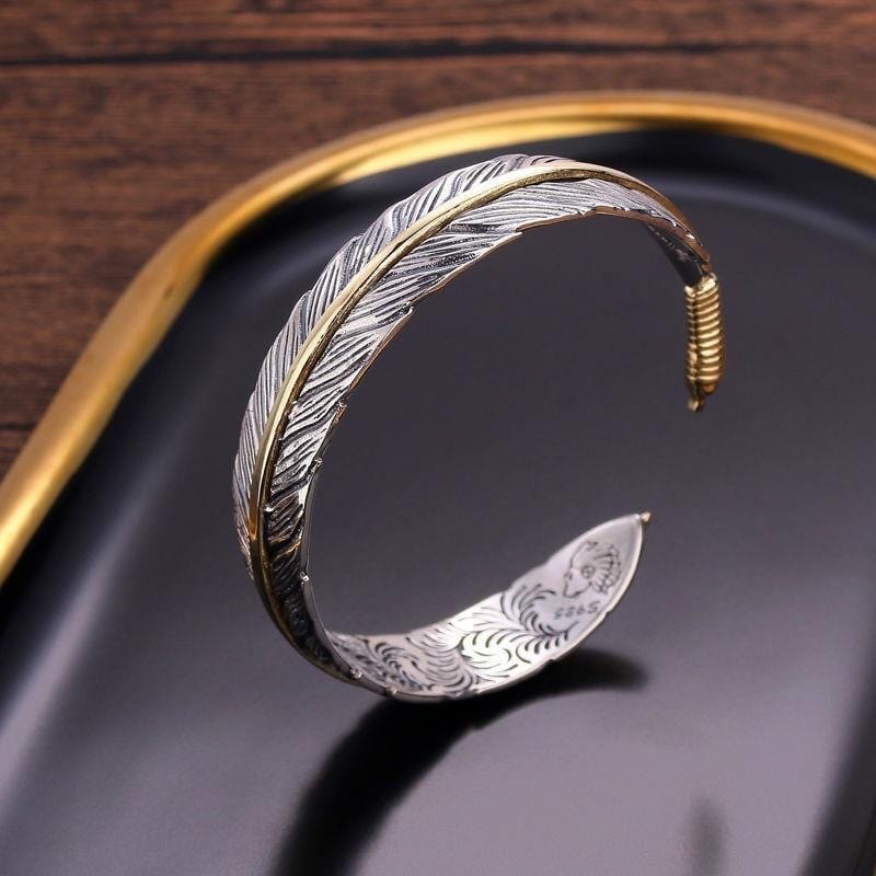 Bracelet Viking - Les Ailes de Huginn et Muninn-HERITAGE VIKING