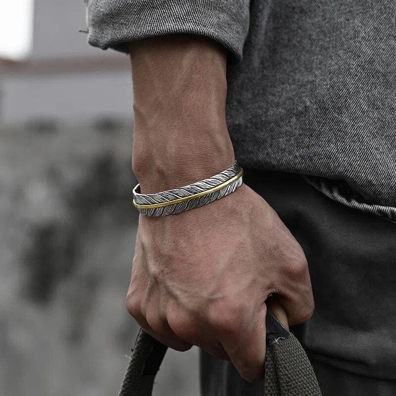 Bracelet Viking - Les Ailes de Huginn et Muninn-HERITAGE VIKING