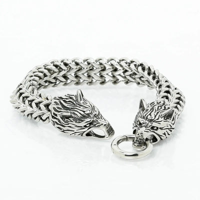 Bracelet Viking Tête de Loup - Fenrir-HERITAGE VIKING