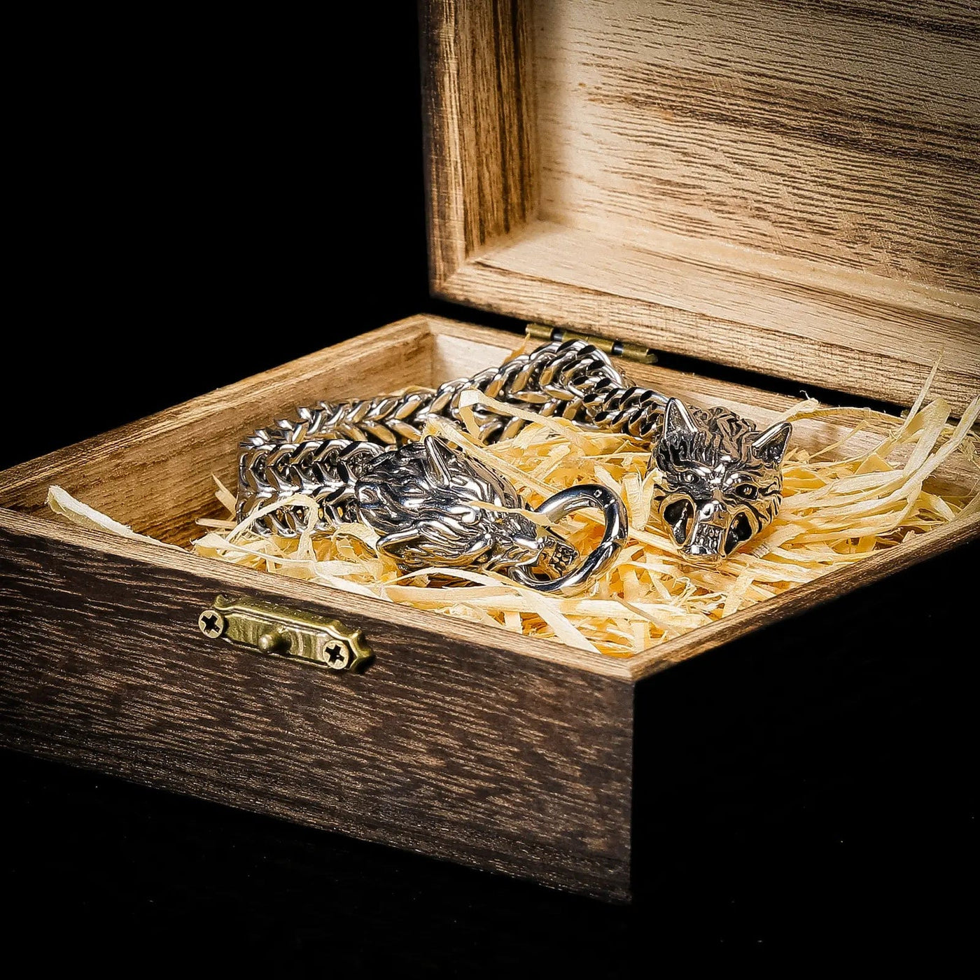 Bracelet Viking Tête de Loup - Fenrir-HERITAGE VIKING