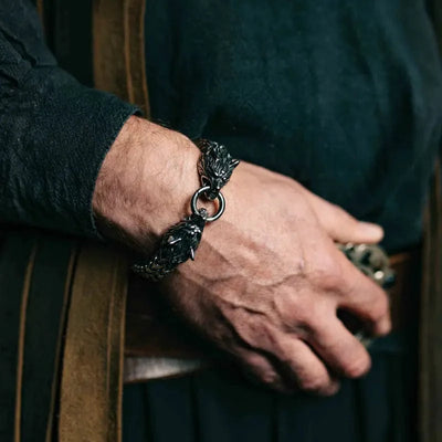 Bracelet Viking Tête de Loup - Fenrir-HERITAGE VIKING