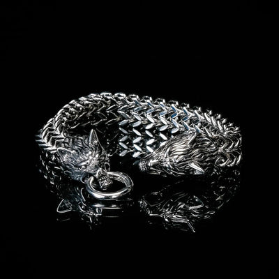 Bracelet Viking Tête de Loup - Fenrir-HERITAGE VIKING