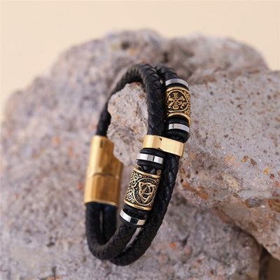 Bracelet viking tressé "Agilité du guerrier"-HERITAGE VIKING