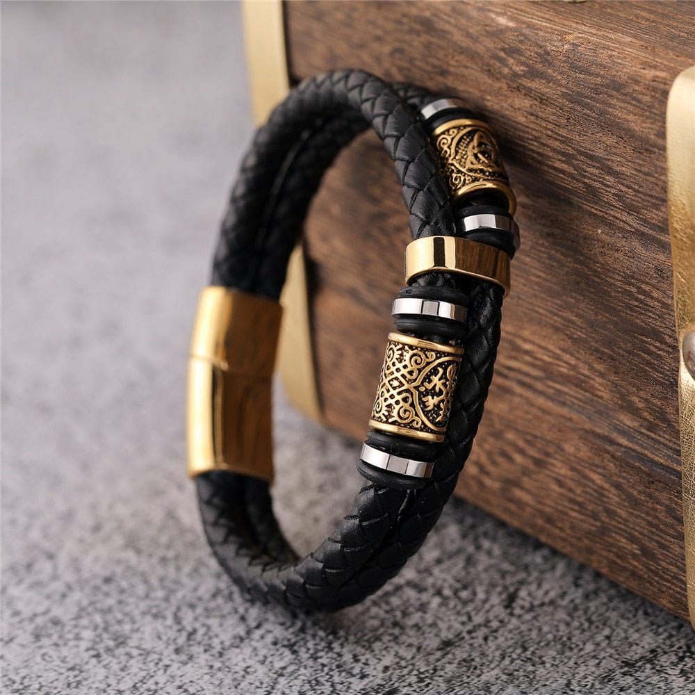 Bracelet viking tressé "Agilité du guerrier"-HERITAGE VIKING