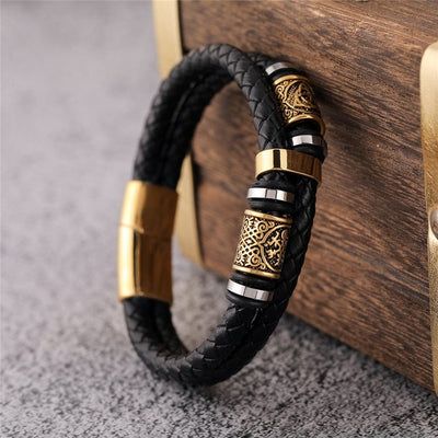 Bracelet viking tressé "Agilité du guerrier"-HERITAGE VIKING