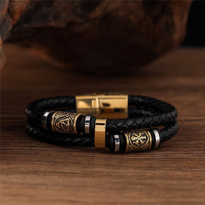 Bracelet viking tressé "Agilité du guerrier"-HERITAGE VIKING