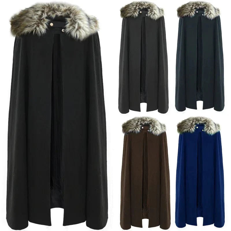 Cape viking avec fourrure-HERITAGE VIKING