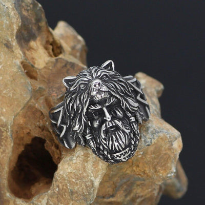 Chevalière Odin | Acier Inoxydable-HERITAGE VIKING