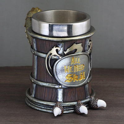 Chope viking "All we need skal" en résine-HERITAGE VIKING