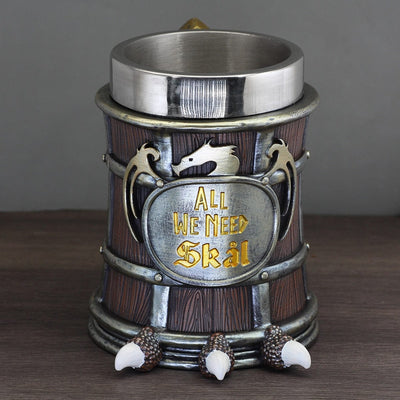 Chope viking "All we need skal" en résine-HERITAGE VIKING