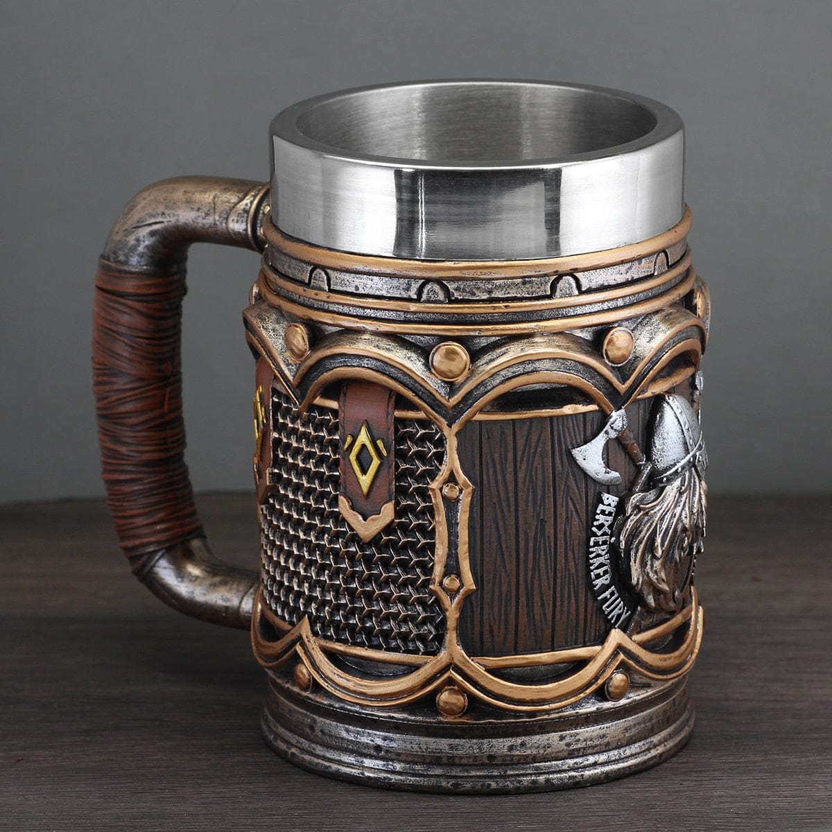 Chope viking "Berserker Fury" en résine-HERITAGE VIKING