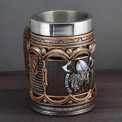 Chope viking "Berserker Fury" en résine-HERITAGE VIKING