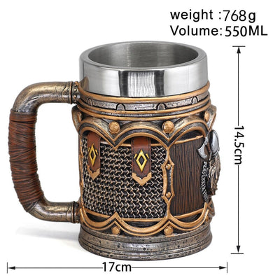 Chope viking "Berserker Fury" en résine-HERITAGE VIKING