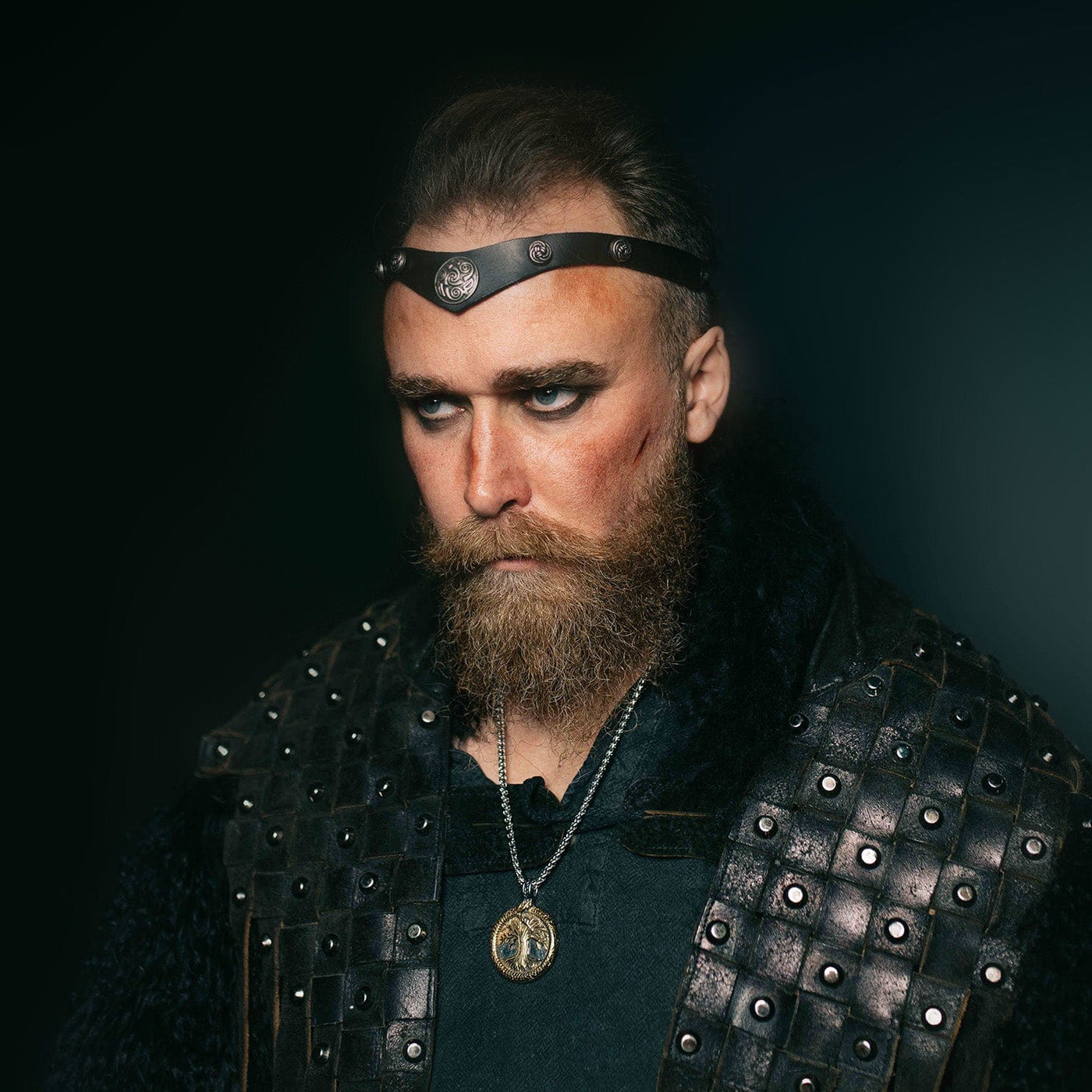 Collier arbre sacré d'Yggdrasil avec Jörmungand-HERITAGE VIKING
