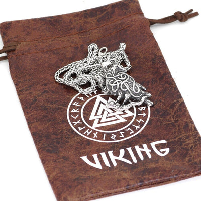 Collier Corbeau compagnon d'Odin-HERITAGE VIKING