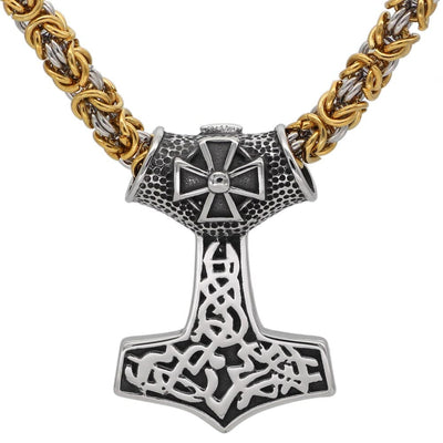 Collier de bravoure Mjolnir ornementé-HERITAGE VIKING