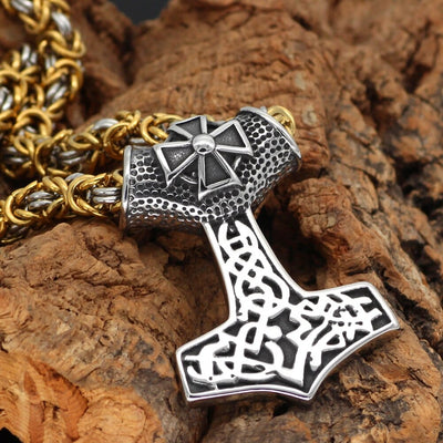 Collier de bravoure Mjolnir ornementé-HERITAGE VIKING
