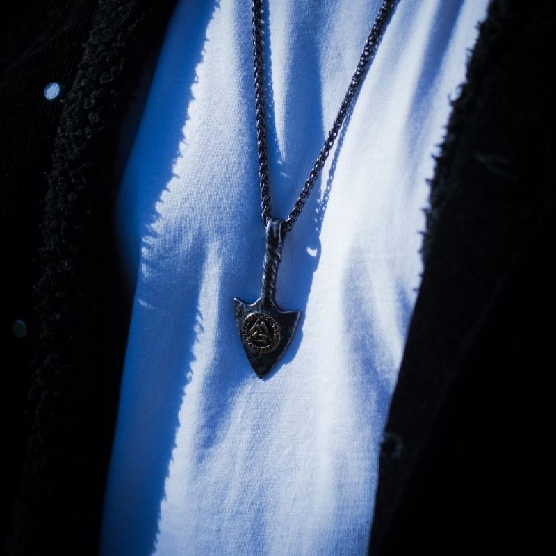 Collier de flèches viking - Rune Valknut-HERITAGE VIKING