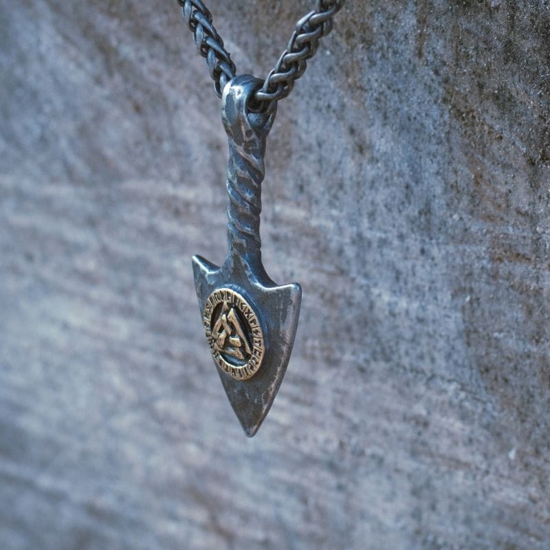 Collier de flèches viking - Rune Valknut-HERITAGE VIKING
