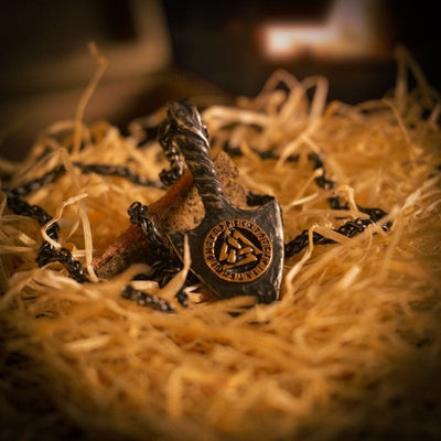Collier de flèches viking - Rune Valknut-HERITAGE VIKING