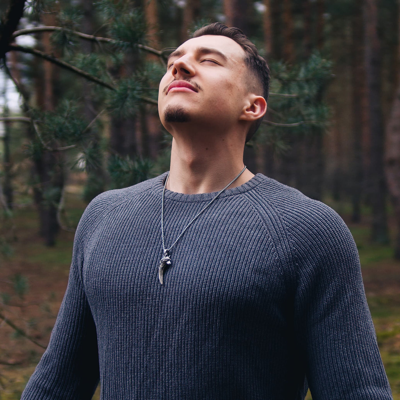 Collier de loup "Ne jamais abandonner"-HERITAGE VIKING