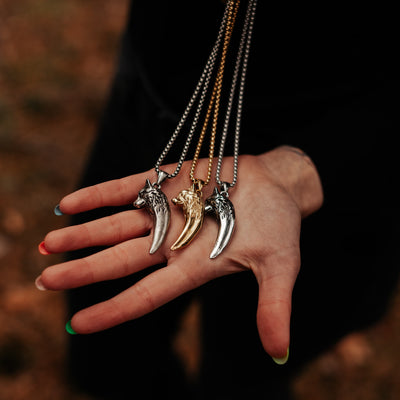 Collier de loup "Ne jamais abandonner"-HERITAGE VIKING