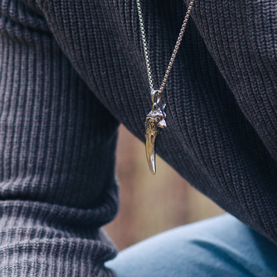Collier de loup "Ne jamais abandonner"-HERITAGE VIKING
