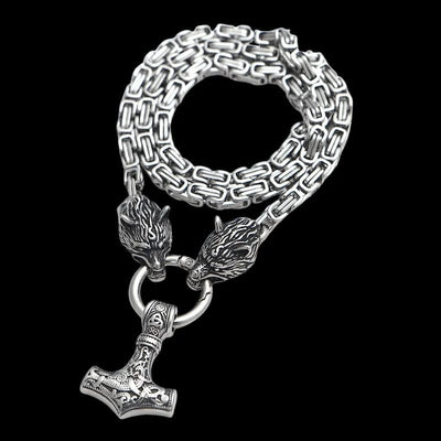 Collier de Mjolnir - Protection des loups-HERITAGE VIKING