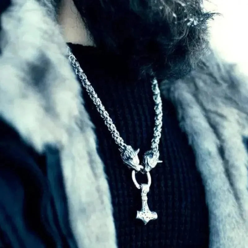 Collier de Mjolnir - Protection des loups-HERITAGE VIKING