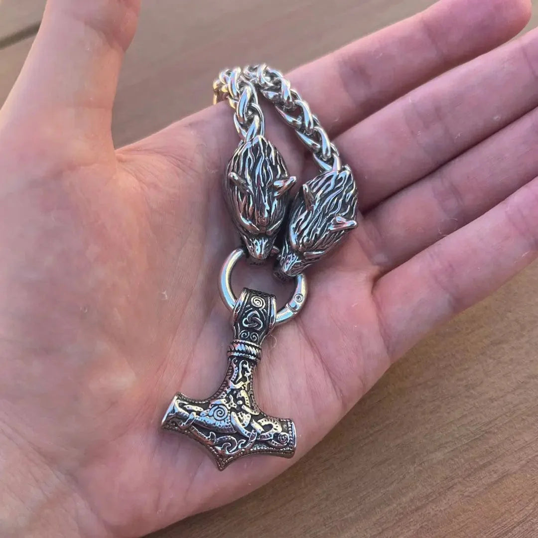Collier de Mjolnir - Protection des loups-HERITAGE VIKING
