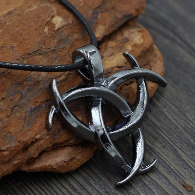 Collier "Don de la poésie" Triple corne d'Odin-HERITAGE VIKING