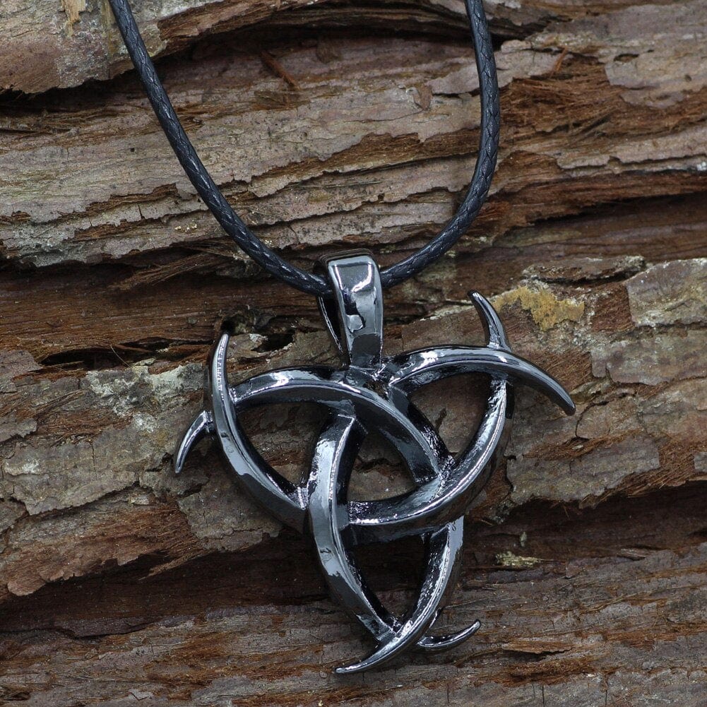 Collier "Don de la poésie" Triple corne d'Odin-HERITAGE VIKING