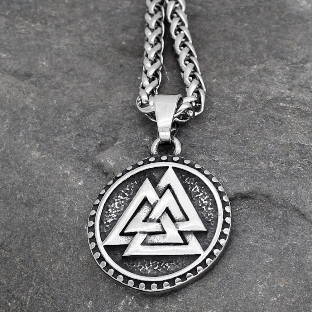 Collier du combattant - Valknut-HERITAGE VIKING