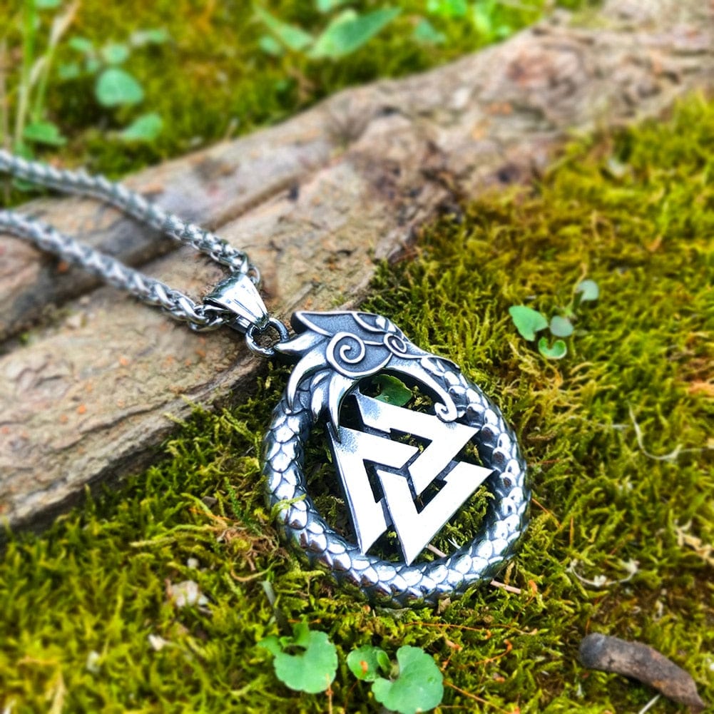 Collier du valeureux combattant - Valknut-HERITAGE VIKING