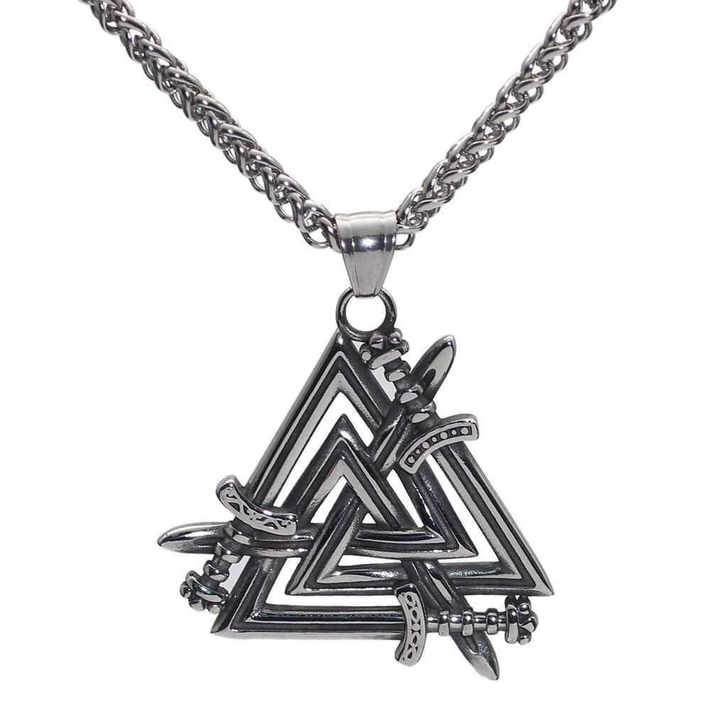 Collier Epées des Héros tombés - Valknut-HERITAGE VIKING