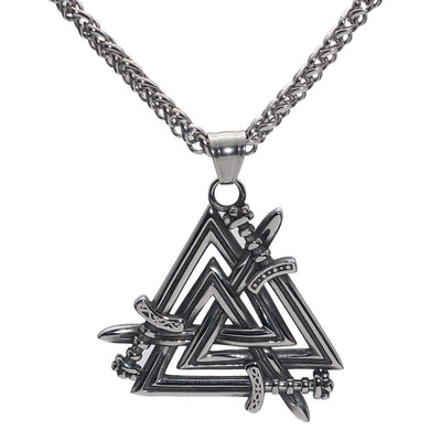 Collier Epées des Héros tombés - Valknut-HERITAGE VIKING