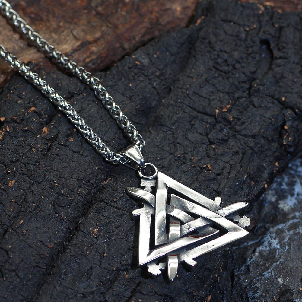 Collier Epées des Héros tombés - Valknut-HERITAGE VIKING
