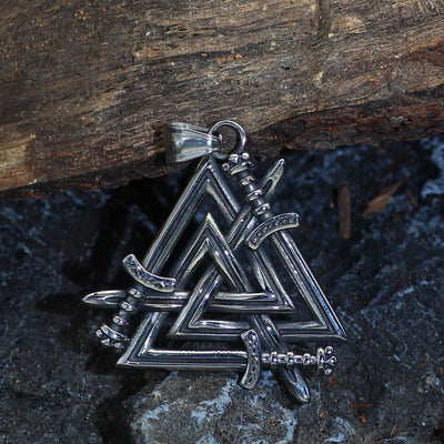 Collier Epées des Héros tombés - Valknut-HERITAGE VIKING