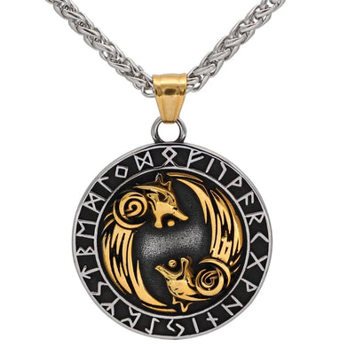 Collier Geri et Freki - Loups d'Odin-HERITAGE VIKING