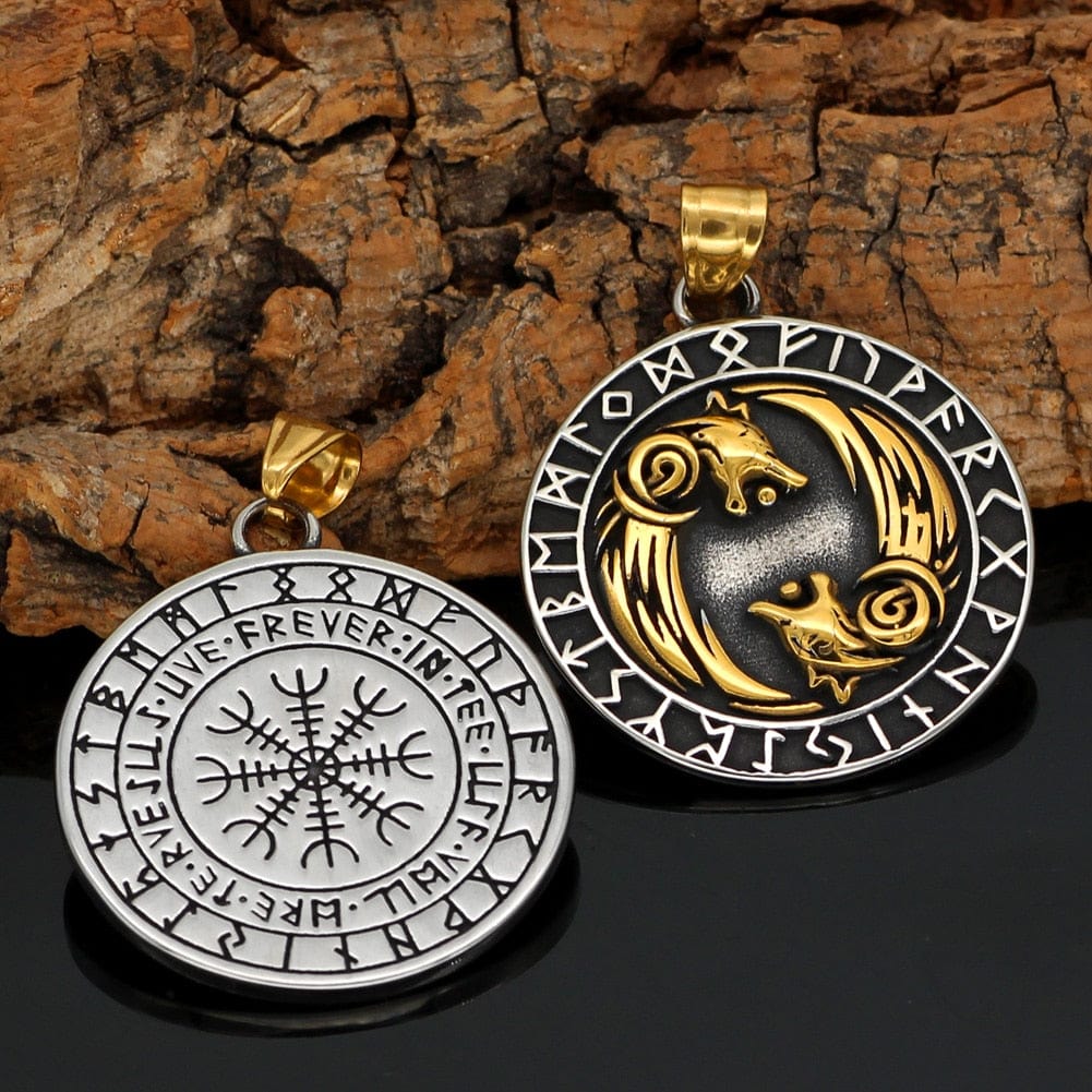 Collier Geri et Freki - Loups d'Odin-HERITAGE VIKING