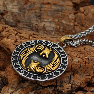 Collier Geri et Freki - Loups d'Odin-HERITAGE VIKING