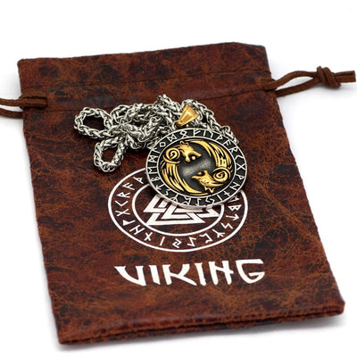 Collier Geri et Freki - Loups d'Odin-HERITAGE VIKING