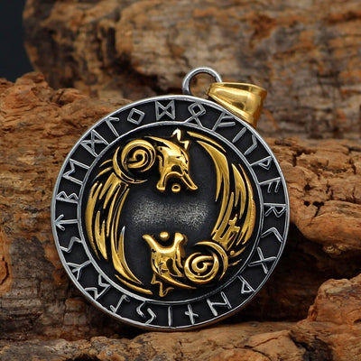 Collier Geri et Freki - Loups d'Odin-HERITAGE VIKING