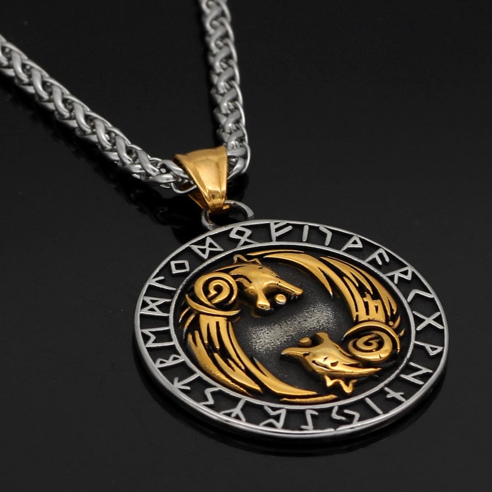 Collier Geri et Freki - Loups d'Odin-HERITAGE VIKING
