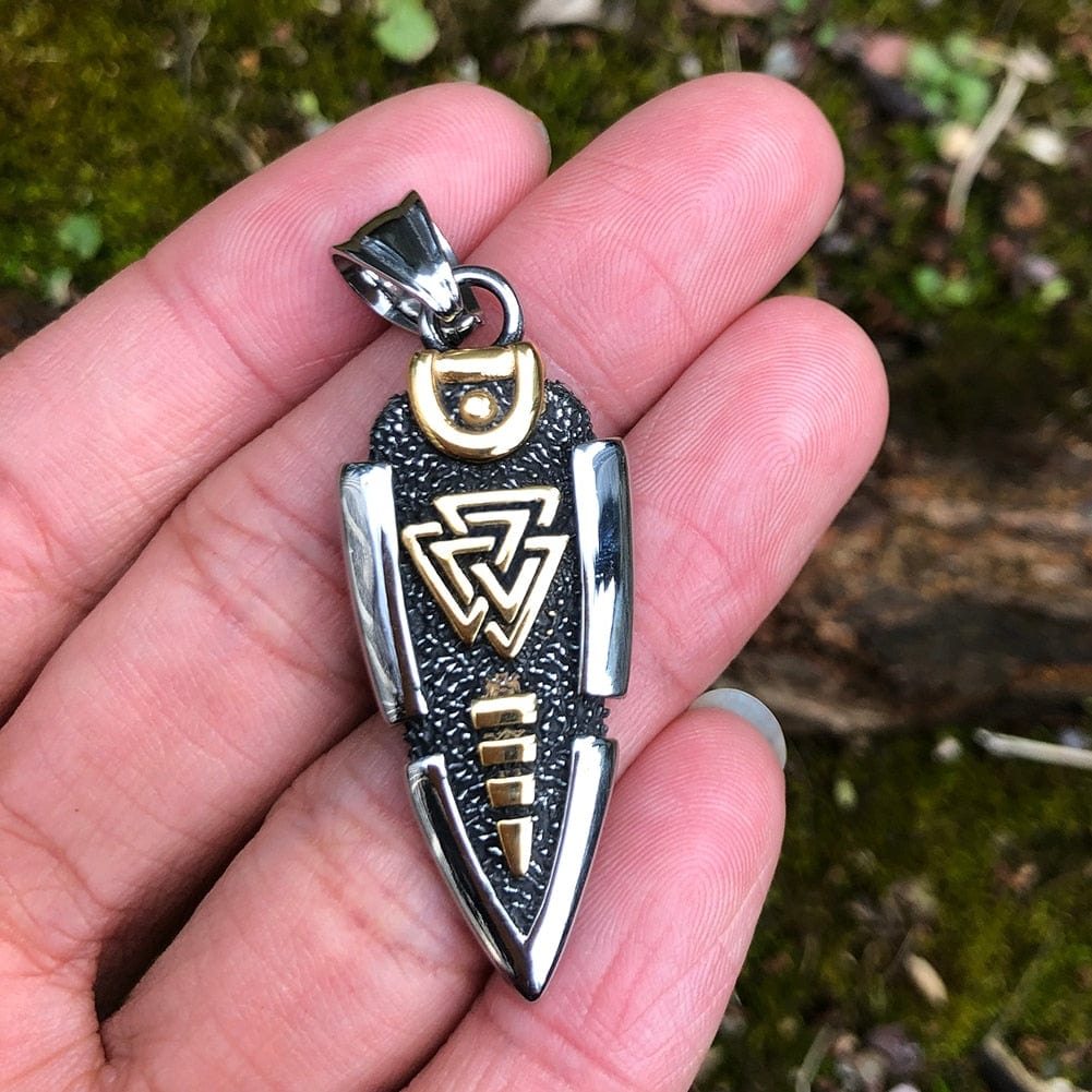 Collier lance d'Odin - Valknut-HERITAGE VIKING