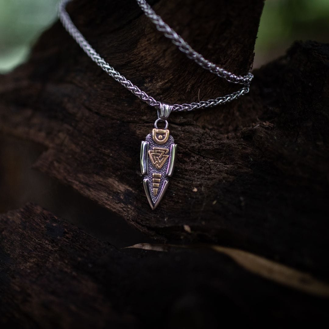 Collier lance d'Odin - Valknut-HERITAGE VIKING