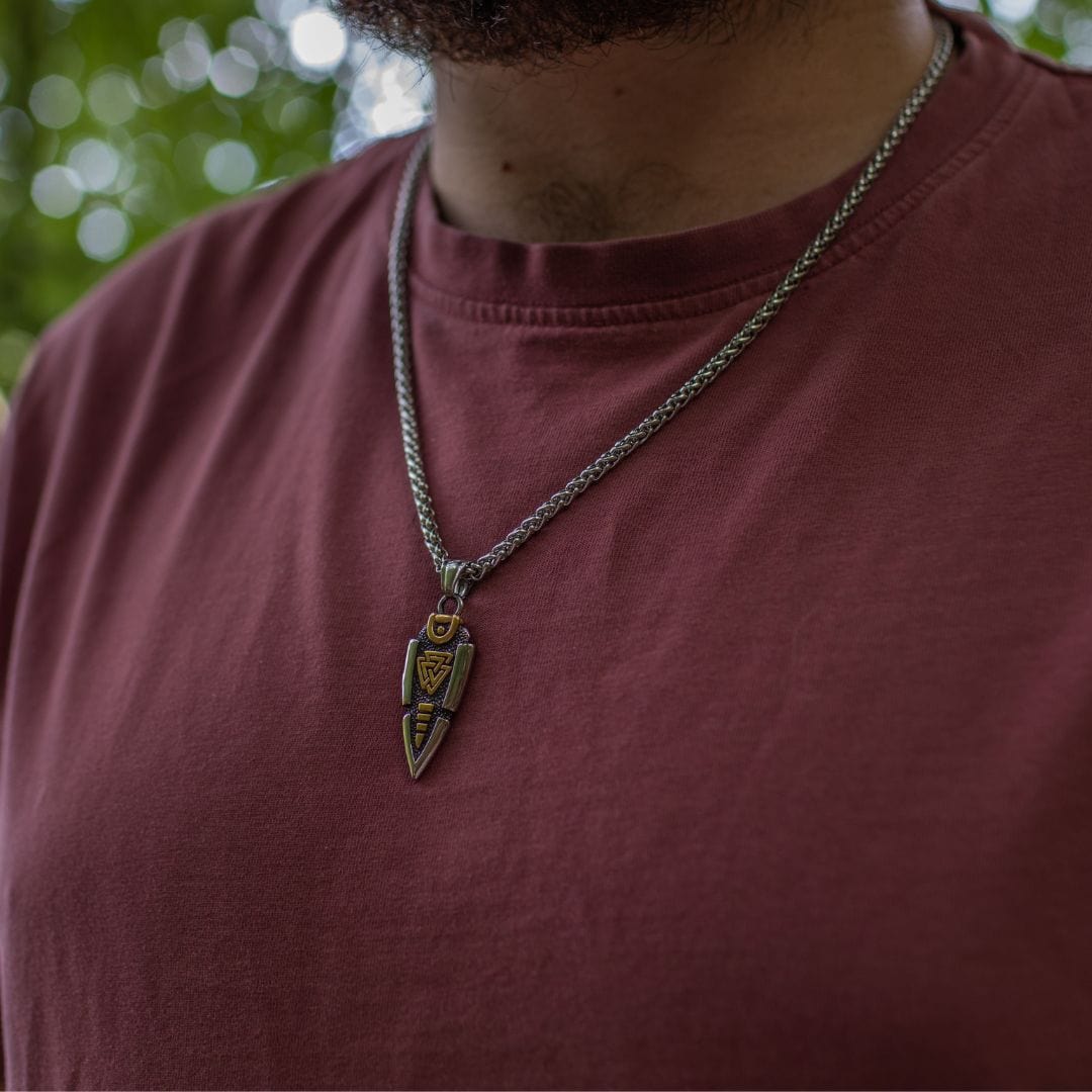 Collier lance d'Odin - Valknut-HERITAGE VIKING